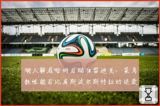 湖人解雇哈姆后瞄准雷迪克,菜鸟教练能否比肩斯波尔斯特拉的逆袭之路
